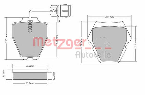 Metzger 1170231 Scheibenbremsbeläge, Set 1170231: Kaufen Sie zu einem guten Preis in Polen bei 2407.PL!