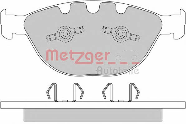 Metzger 1170380 Тормозные колодки дисковые, комплект 1170380: Отличная цена - Купить в Польше на 2407.PL!