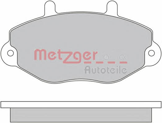 Metzger 1170629 Тормозные колодки дисковые, комплект 1170629: Отличная цена - Купить в Польше на 2407.PL!