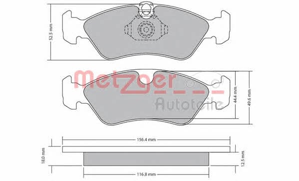 Metzger 1170235 Brake Pad Set, disc brake 1170235: Buy near me at 2407.PL in Poland at an Affordable price!