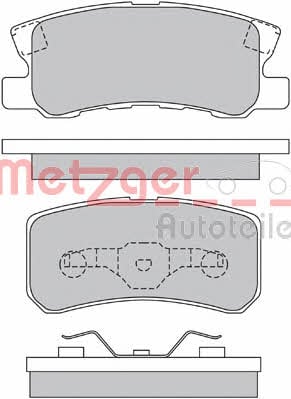Metzger 1170323 Brake Pad Set, disc brake 1170323: Buy near me in Poland at 2407.PL - Good price!
