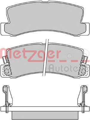 Metzger 1170277 Brake Pad Set, disc brake 1170277: Buy near me in Poland at 2407.PL - Good price!