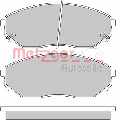 Metzger 1170297 Тормозные колодки дисковые, комплект 1170297: Отличная цена - Купить в Польше на 2407.PL!