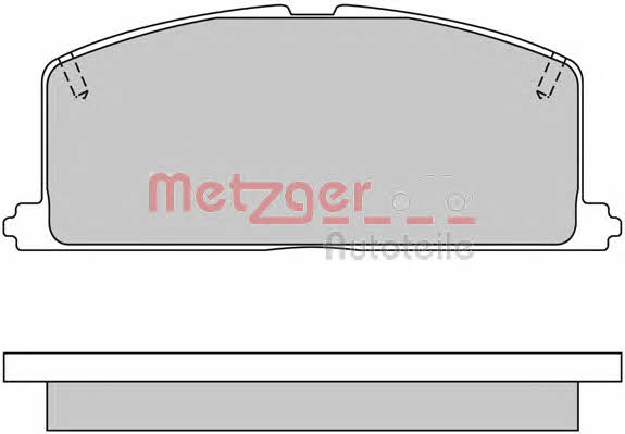 Metzger 1170327 Гальмівні колодки, комплект 1170327: Купити у Польщі - Добра ціна на 2407.PL!