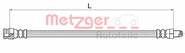 Metzger 4111154 Przewód hamulcowy elastyczny 4111154: Dobra cena w Polsce na 2407.PL - Kup Teraz!