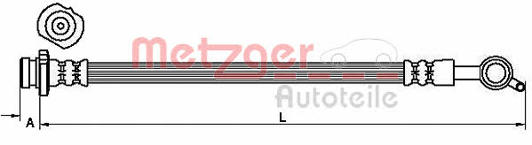 Metzger 4111230 Przewód hamulcowy elastyczny 4111230: Dobra cena w Polsce na 2407.PL - Kup Teraz!
