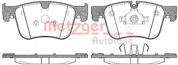 Metzger 1170796 Тормозные колодки дисковые, комплект 1170796: Отличная цена - Купить в Польше на 2407.PL!