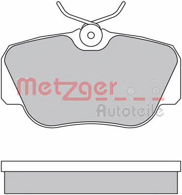 Metzger 1170266 Тормозные колодки дисковые, комплект 1170266: Отличная цена - Купить в Польше на 2407.PL!