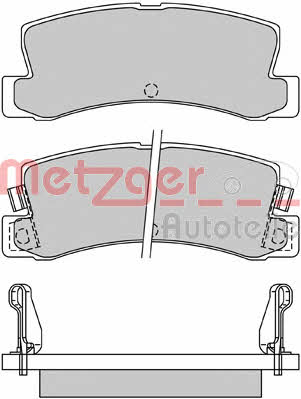 Metzger 1170546 Brake Pad Set, disc brake 1170546: Buy near me in Poland at 2407.PL - Good price!