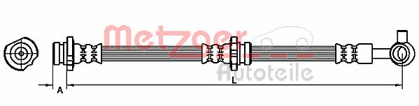 Metzger 4111232 Bremsschlauch 4111232: Kaufen Sie zu einem guten Preis in Polen bei 2407.PL!