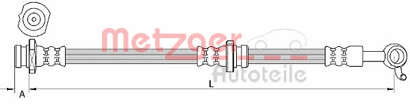 Metzger 4111252 Bremsschlauch 4111252: Kaufen Sie zu einem guten Preis in Polen bei 2407.PL!