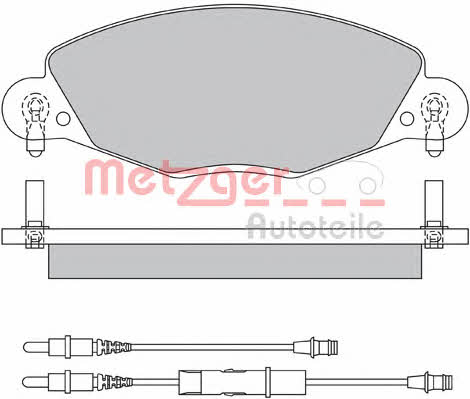 Metzger 1170437 Brake Pad Set, disc brake 1170437: Buy near me at 2407.PL in Poland at an Affordable price!