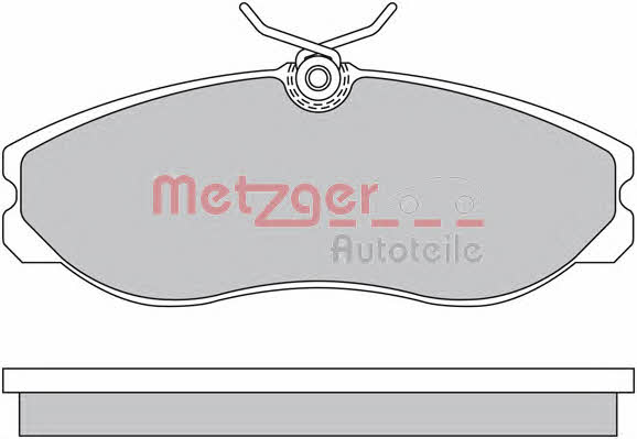 Metzger 1170451 Тормозные колодки дисковые, комплект 1170451: Отличная цена - Купить в Польше на 2407.PL!