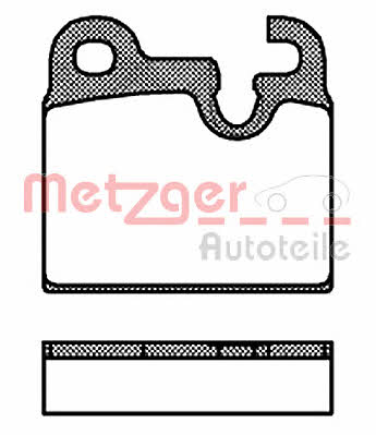 Metzger 1170807 Тормозные колодки дисковые, комплект 1170807: Отличная цена - Купить в Польше на 2407.PL!