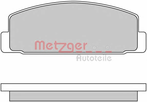 Metzger 1170206 Тормозные колодки дисковые, комплект 1170206: Отличная цена - Купить в Польше на 2407.PL!