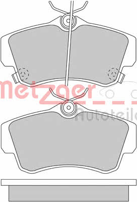 Metzger 1170459 Brake Pad Set, disc brake 1170459: Buy near me in Poland at 2407.PL - Good price!