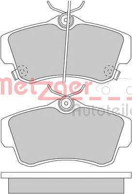 Metzger 1170459 Тормозные колодки дисковые, комплект 1170459: Отличная цена - Купить в Польше на 2407.PL!