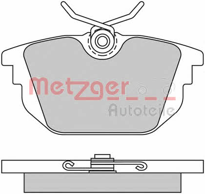 Metzger 1170497 Тормозные колодки дисковые, комплект 1170497: Отличная цена - Купить в Польше на 2407.PL!