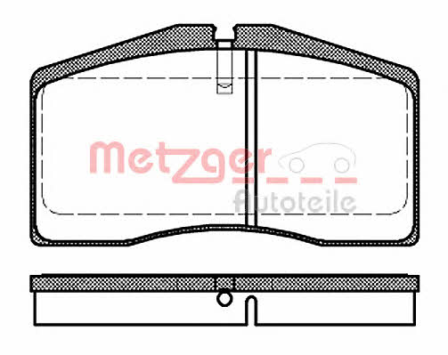 Metzger 1170728 Тормозные колодки дисковые, комплект 1170728: Отличная цена - Купить в Польше на 2407.PL!