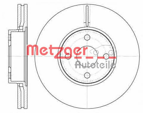 Metzger 6110662 Brake disc 6110662: Buy near me in Poland at 2407.PL - Good price!