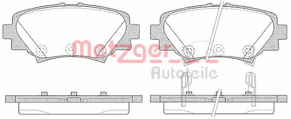 Metzger 1170801 Brake Pad Set, disc brake 1170801: Buy near me in Poland at 2407.PL - Good price!