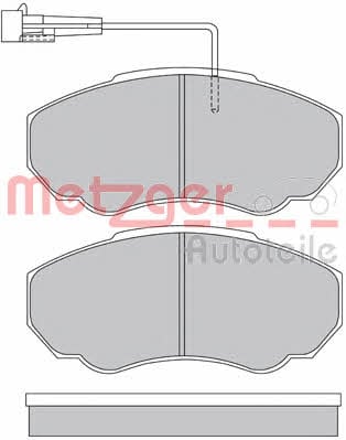 Metzger 1170227 Тормозные колодки дисковые, комплект 1170227: Отличная цена - Купить в Польше на 2407.PL!