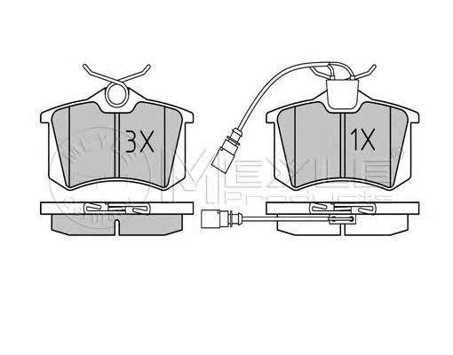 Meyle 025 235 5417/PD Brake Pad Set, disc brake 0252355417PD: Buy near me in Poland at 2407.PL - Good price!