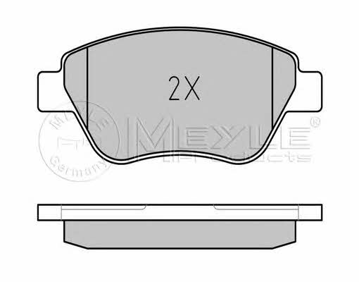 Meyle 025 237 0617/W Тормозные колодки дисковые, комплект 0252370617W: Отличная цена - Купить в Польше на 2407.PL!