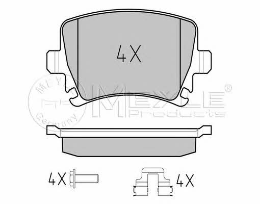 Meyle 025 239 1417 Brake Pad Set, disc brake 0252391417: Buy near me in Poland at 2407.PL - Good price!