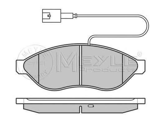 Meyle 025 244 6819/W1 Гальмівні колодки, комплект 0252446819W1: Приваблива ціна - Купити у Польщі на 2407.PL!