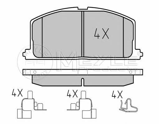 Meyle 025 208 7015 Brake Pad Set, disc brake 0252087015: Buy near me in Poland at 2407.PL - Good price!