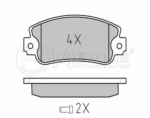 Meyle 025 209 5018/W Тормозные колодки дисковые, комплект 0252095018W: Отличная цена - Купить в Польше на 2407.PL!