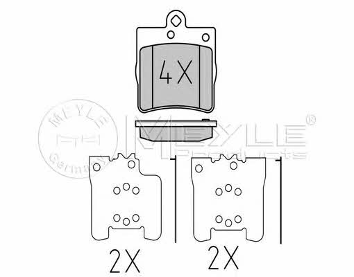 Meyle 025 219 1915/PD Тормозные колодки дисковые, комплект 0252191915PD: Отличная цена - Купить в Польше на 2407.PL!