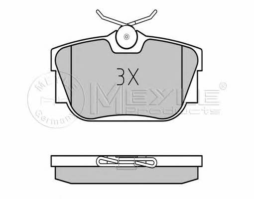 Meyle 025 232 2417/W Тормозные колодки дисковые, комплект 0252322417W: Отличная цена - Купить в Польше на 2407.PL!