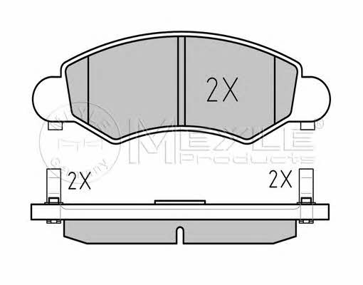 

klocki hamulcowe, zestaw 0252325316w Meyle