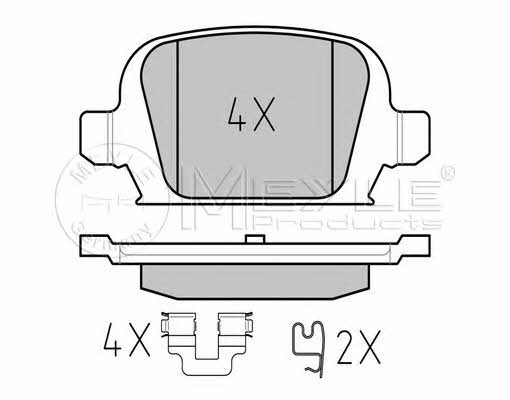 Meyle 025 232 8414 Brake Pad Set, disc brake 0252328414: Buy near me at 2407.PL in Poland at an Affordable price!