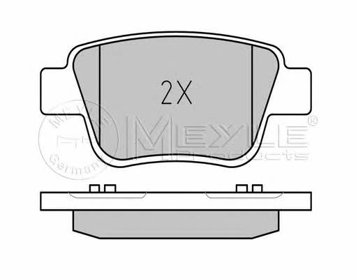 Meyle 025 236 2016/PD Brake Pad Set, disc brake 0252362016PD: Buy near me in Poland at 2407.PL - Good price!