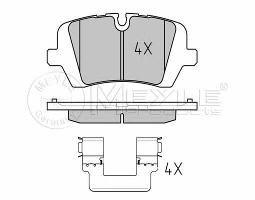 Meyle 025 257 2016 Тормозные колодки дисковые, комплект 0252572016: Отличная цена - Купить в Польше на 2407.PL!