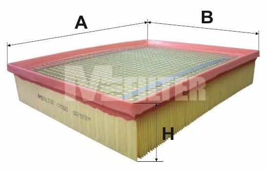 M-Filter K 7050 Filtr powietrza K7050: Dobra cena w Polsce na 2407.PL - Kup Teraz!