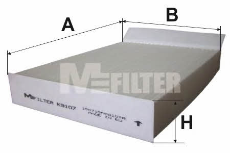 M-Filter K 9107 Фильтр салона K9107: Отличная цена - Купить в Польше на 2407.PL!