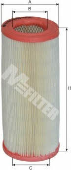 M-Filter A 890 Air filter A890: Buy near me in Poland at 2407.PL - Good price!