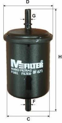 M-Filter BF 671 Фільтр палива BF671: Приваблива ціна - Купити у Польщі на 2407.PL!