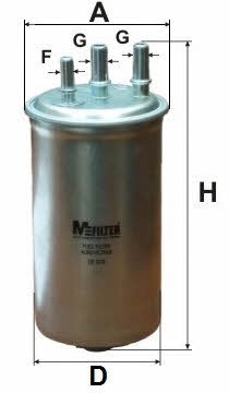 M-Filter DF 679 Топливный фильтр DF679: Отличная цена - Купить в Польше на 2407.PL!