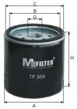 M-Filter TF 309 Масляный фильтр TF309: Отличная цена - Купить в Польше на 2407.PL!