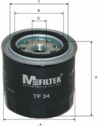 M-Filter TF 34 Oil Filter TF34: Buy near me in Poland at 2407.PL - Good price!