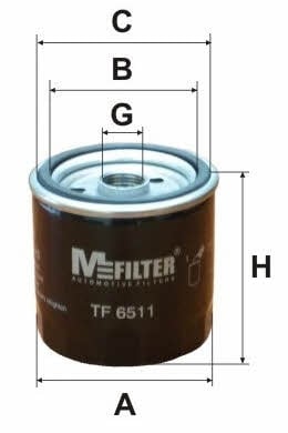 M-Filter TF 6511 Масляный фильтр TF6511: Купить в Польше - Отличная цена на 2407.PL!