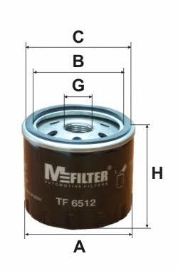 M-Filter TF 6512 Oil Filter TF6512: Buy near me in Poland at 2407.PL - Good price!