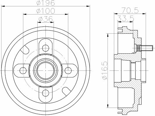 Mintex MBD318 Барабан гальмівний MBD318: Приваблива ціна - Купити у Польщі на 2407.PL!