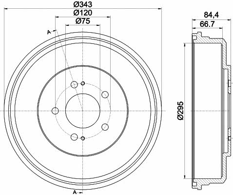 Mintex MBD338 Барабан гальмівний задній MBD338: Приваблива ціна - Купити у Польщі на 2407.PL!