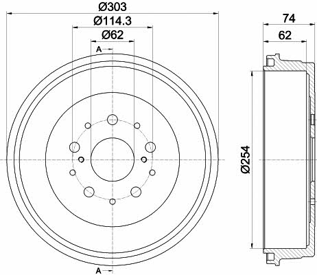 Mintex MBD361 Rear brake drum MBD361: Buy near me in Poland at 2407.PL - Good price!